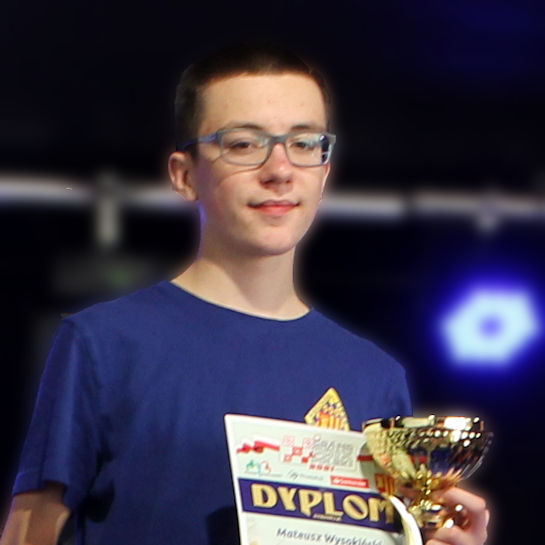Zwycięzca Ligi Młodzików 2021 Mateusz Wysokiński