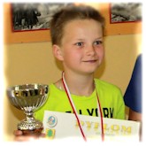 Zwycięzca Ligi Młodzików 2014-2015 Tymoteusz Myszuk